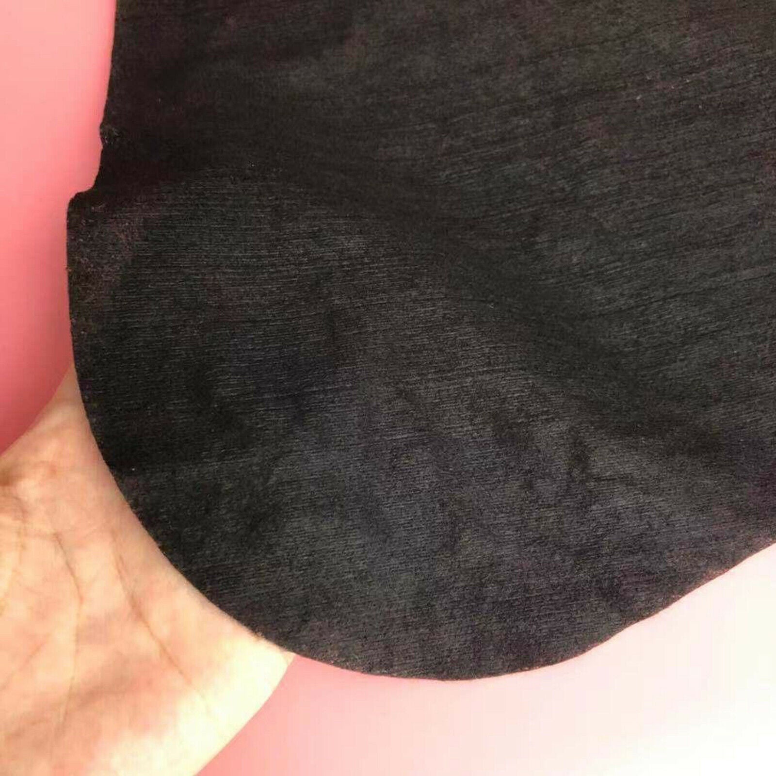 50 Packs Disposable Back Shaped Pads DIY Back Sheet Non-woven Fabric Black