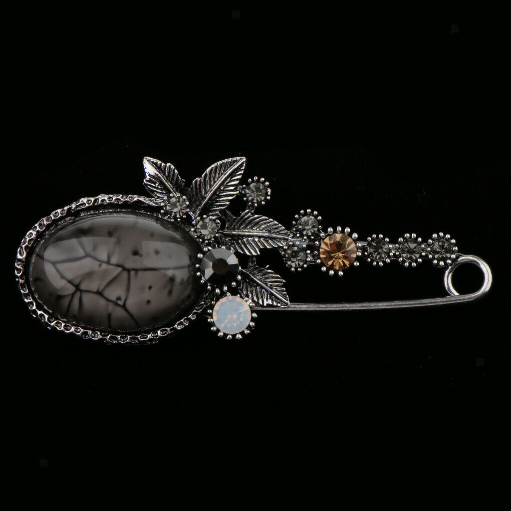 Stone Brooch Pin Women Girl Fashion Jewelry Clothes Accessory