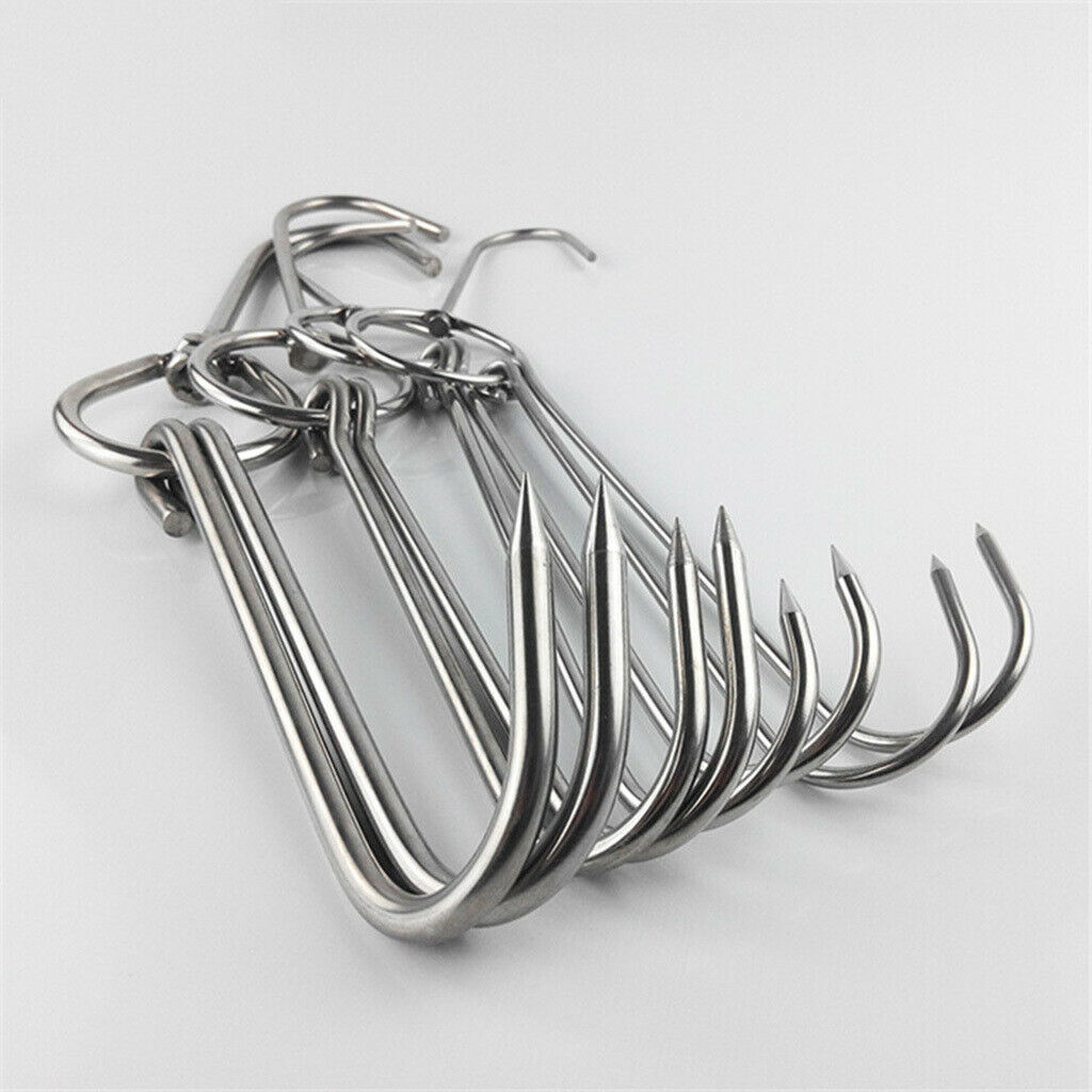 5 lot Stainless Steel Hooks Processing Smoking Hanger Hook Tool 0.35x30cm