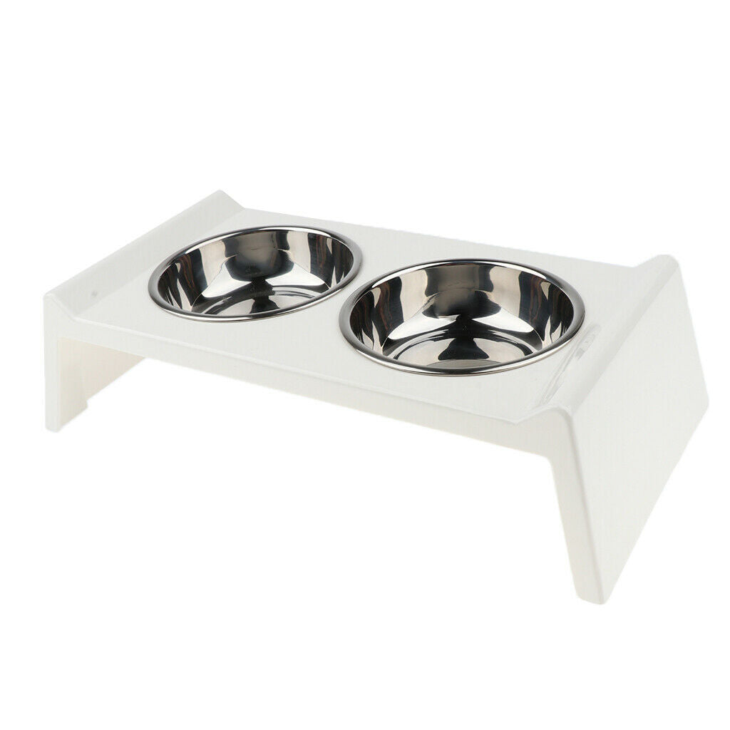 Feeding station dog bowl stainless steel food bowl cat bowl water bowl double