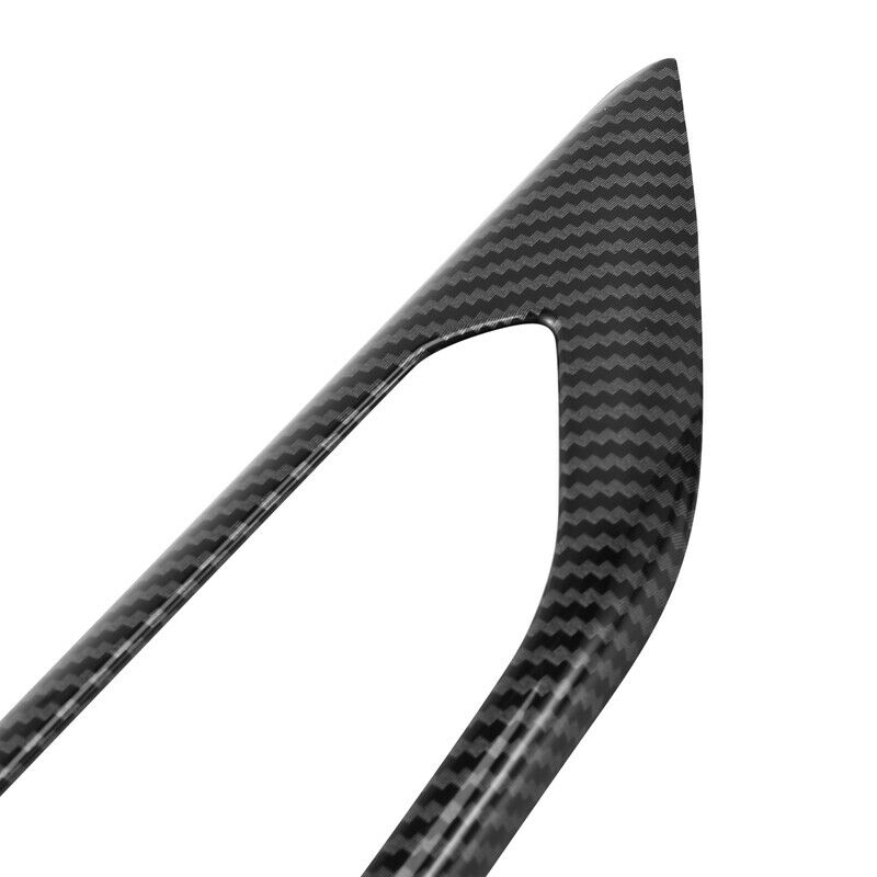 Carbon Look Interior Door Handle Cover Trim Strip Inner Door Bowl Handle PanI8T7