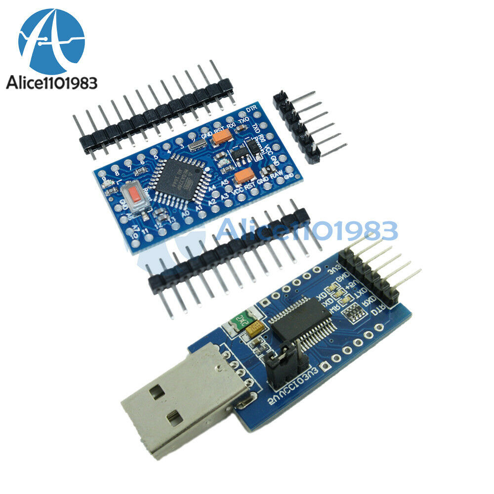 FT232RL USB To Serial Adapter Module + Pro Mini Atmega328 3.3V 8M for Arduino