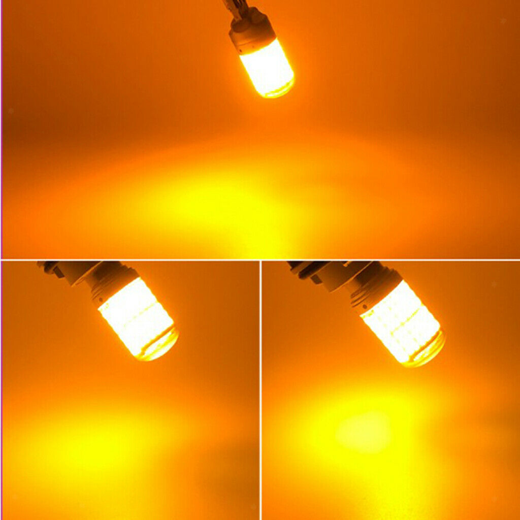 1156 / BAU15S 144SMD LED brake lights double pack Brilliant Amber 6500K