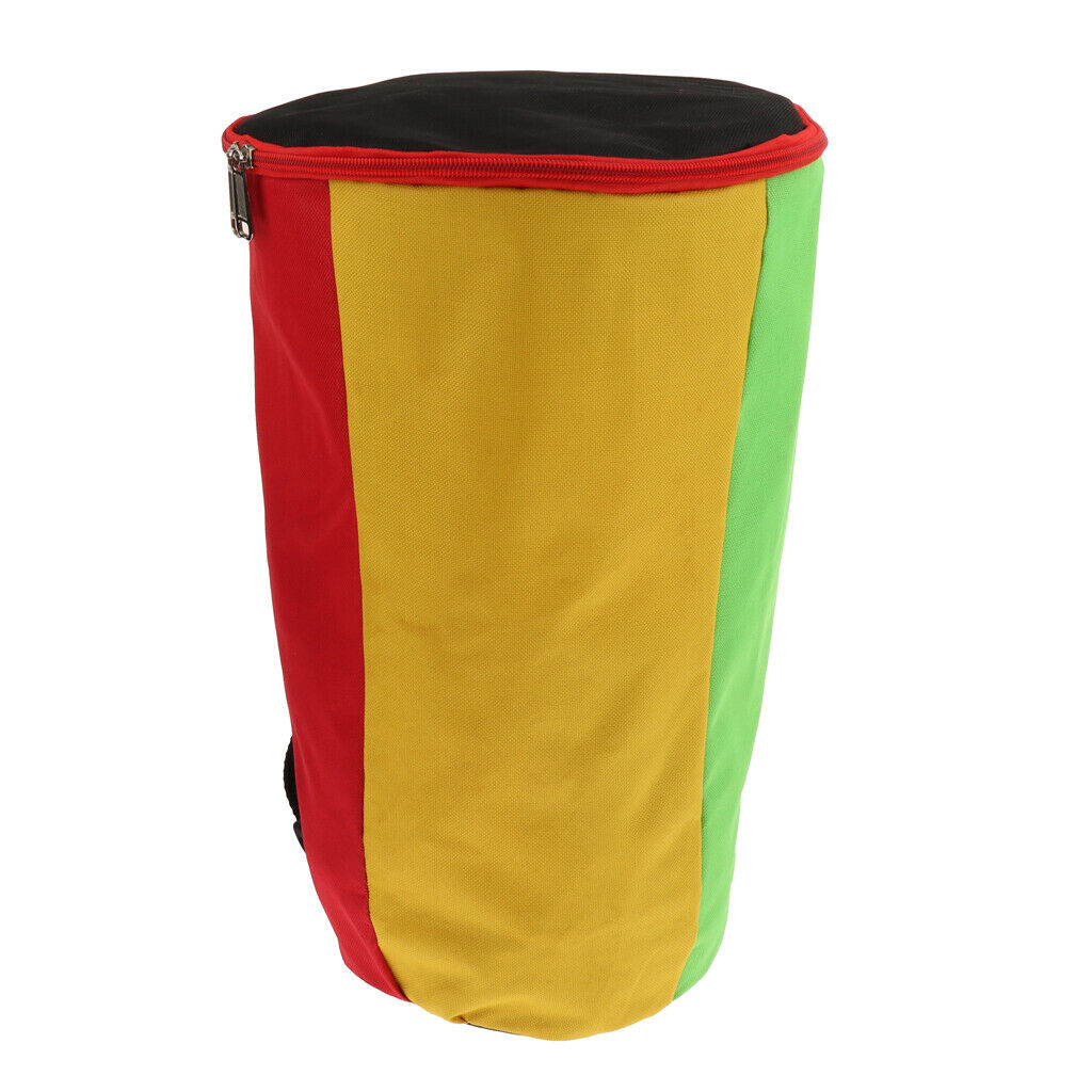 Multicolor Djembe African Drum Gig Bag Case with Shoulder Strap 8inch