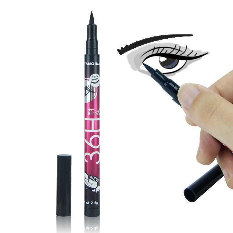 Women Black Liquid Eyeliner Pen Eye Liner Pencil Waterproof Makeup Cosmetic Tool
