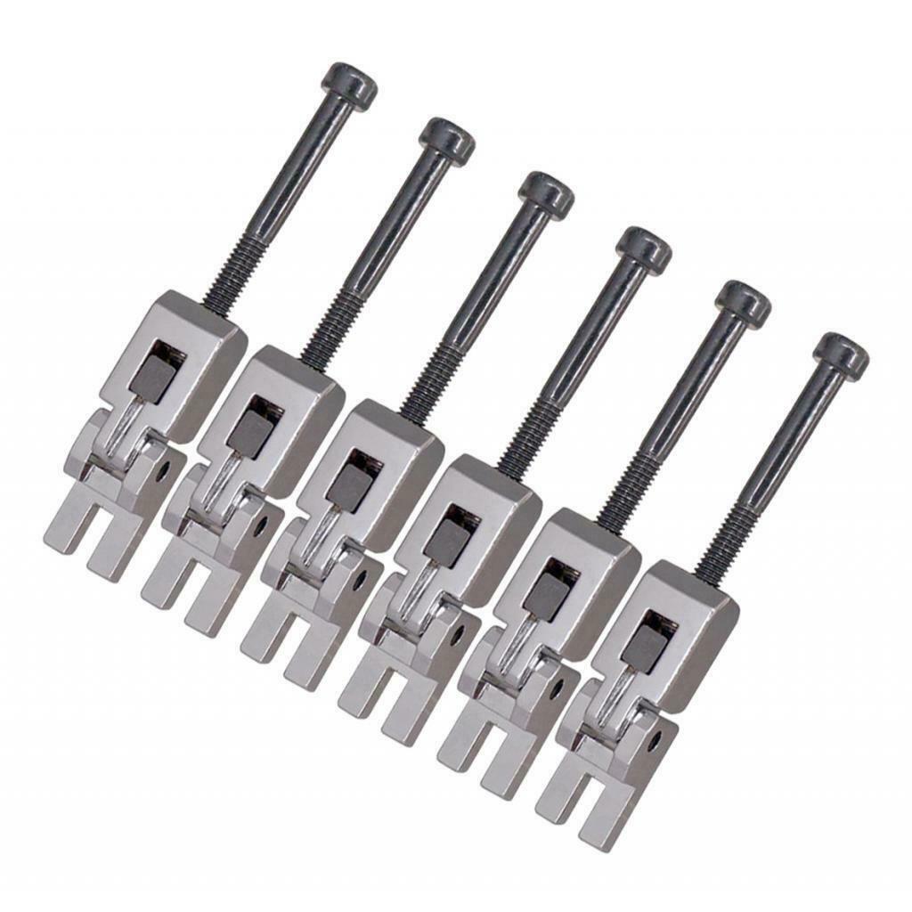 Set of 6pcs Tremolo Bridge String Saddles for Electric Guitar Replacement