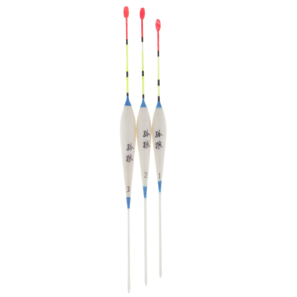 3pcs Lightweight Balsa Wood Fishing Equipment Floats Equipment