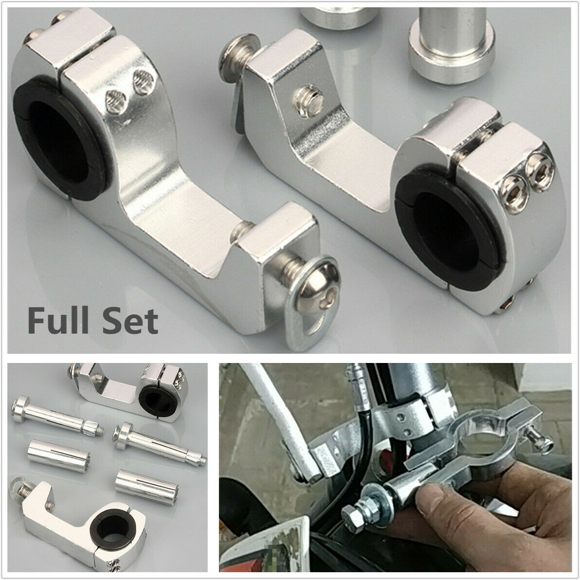 22mm/28mm Universal Motorcycle Handguard Bracket ClampsHand Guard Accessories