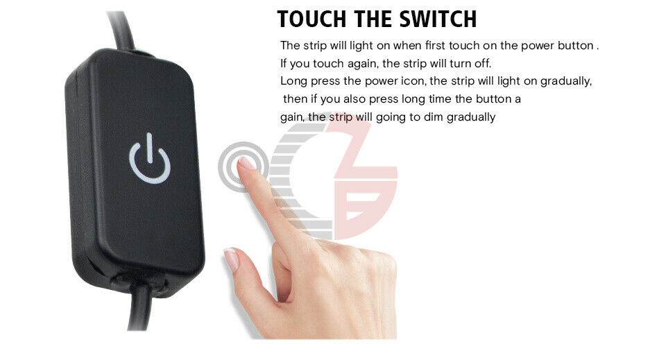 DC 12V-24V ON/OFF Hand Sweep/Touch Sensor Dimmer Switch for LED Strip Light Kit
