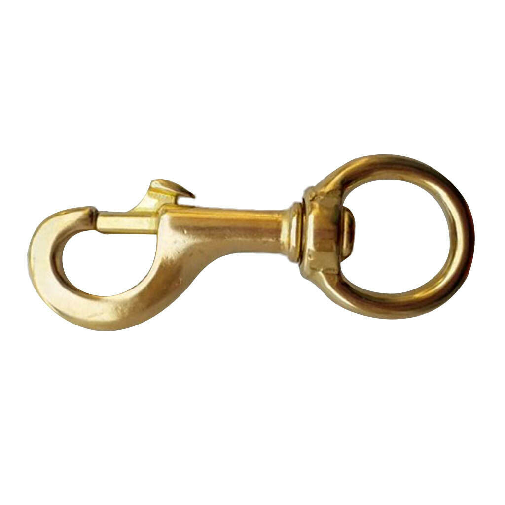 Strong Rotatable Eyelets Snap Lock Clips Made of Solid Brass for Diving