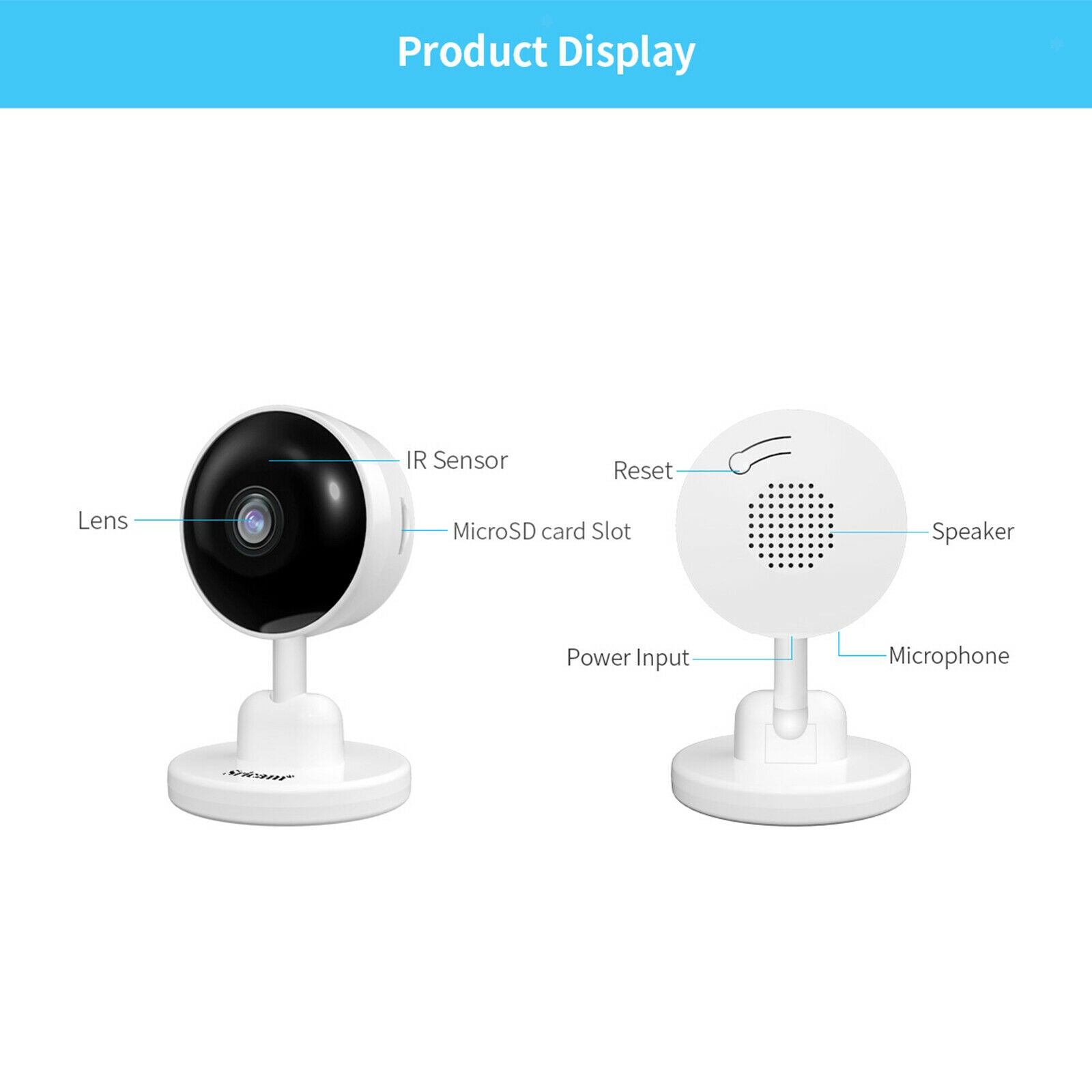WiFi Camera Home Cloud IP Security Camera Wireless Baby Monitor 2 Way
