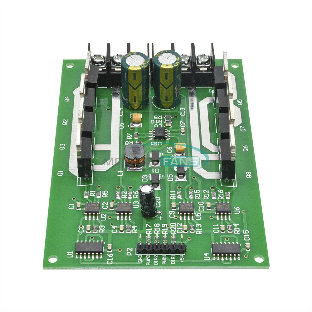 15A Dual Motor Driver Board Module H-bridge DC MOSFET IRF3205 Peak 30A 3V-36V