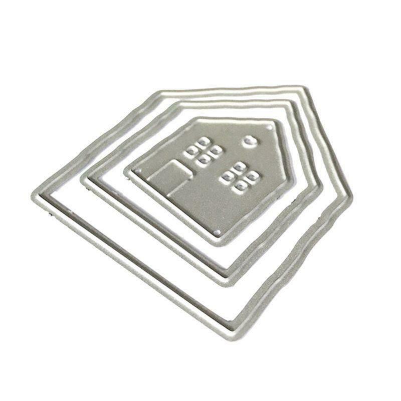 Houses Metal Cutting Dies Stencil Scrapbooking DIY Album Stamp Paper Card Emboss