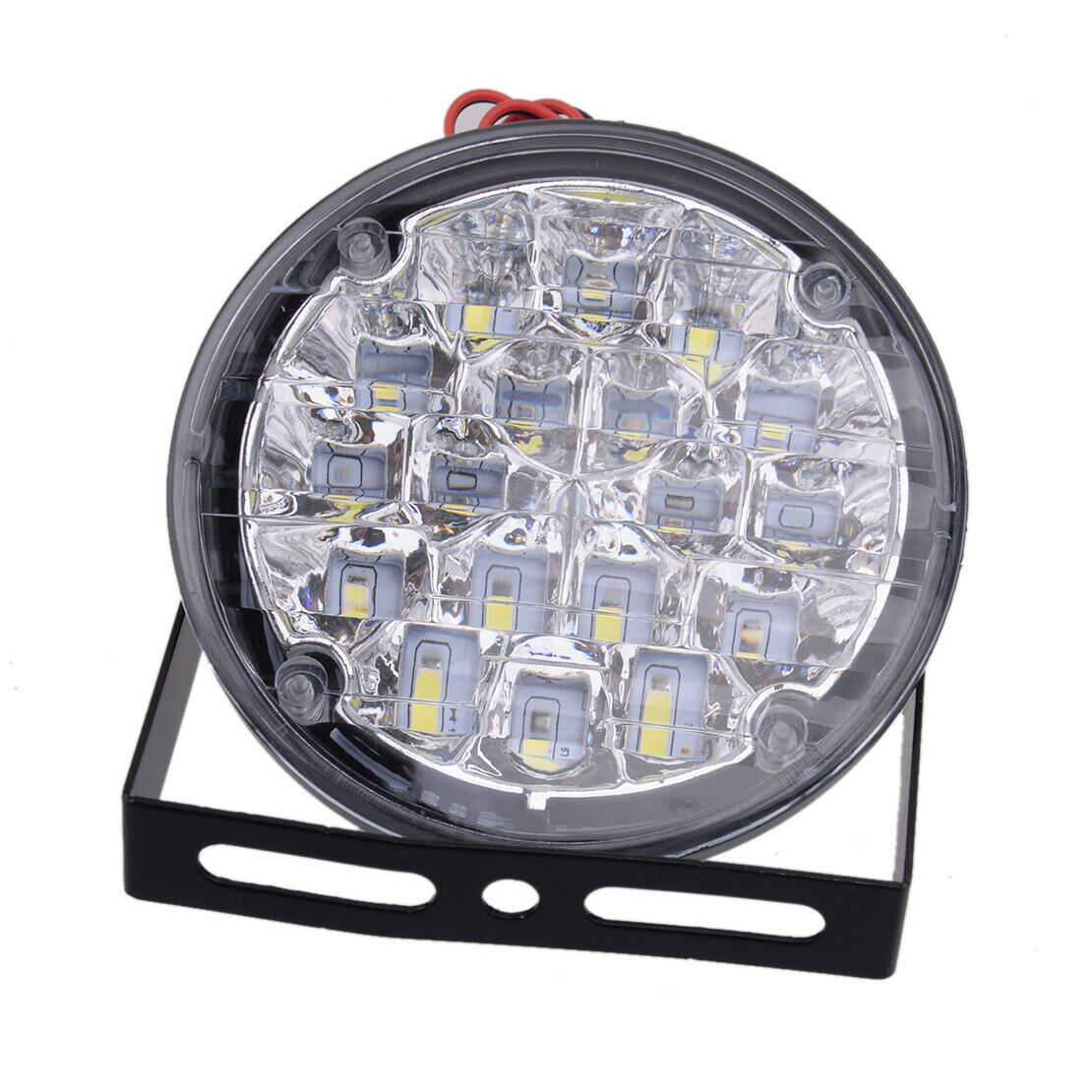 2pc 18 LED 12V Round Car DRL Driving Daytime Running Fog Light Lamp Bulbs White