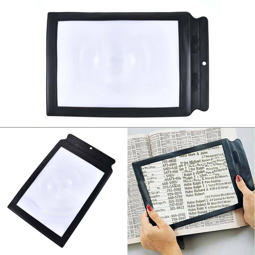 A4 Full Page 3x Magnifier Lens Aid Sheet LARGE Magnifying Glass Book Reading.