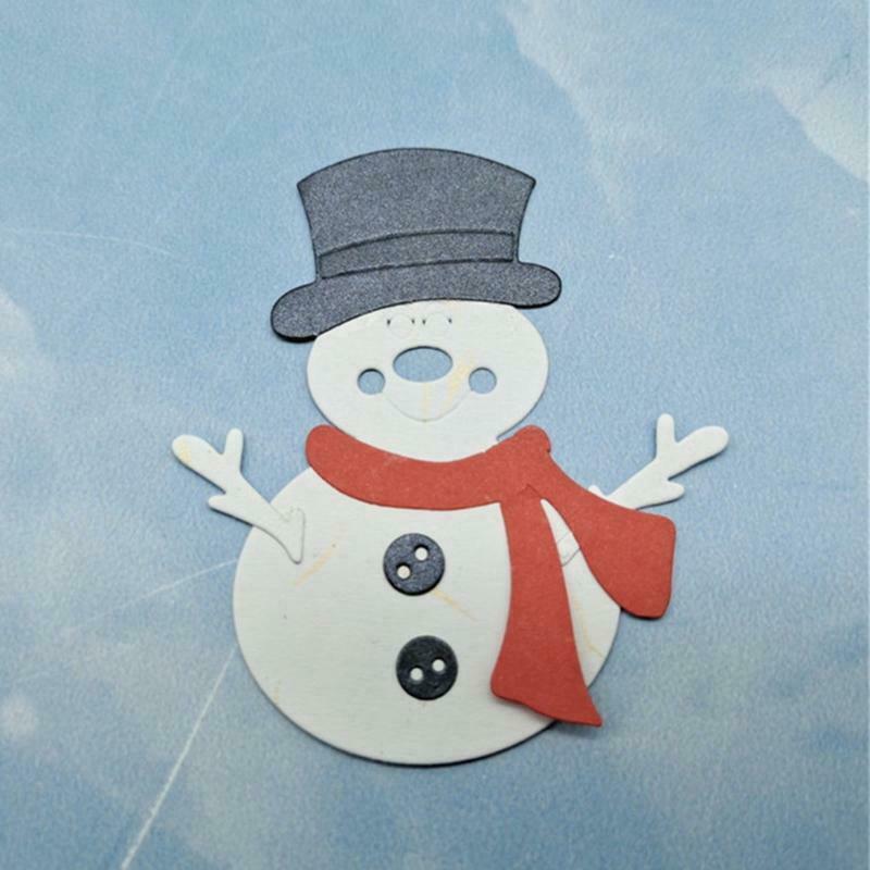 Christmas Snowman Scarf Metal Cutting Dies Stencil DIY Scrapbooking Template