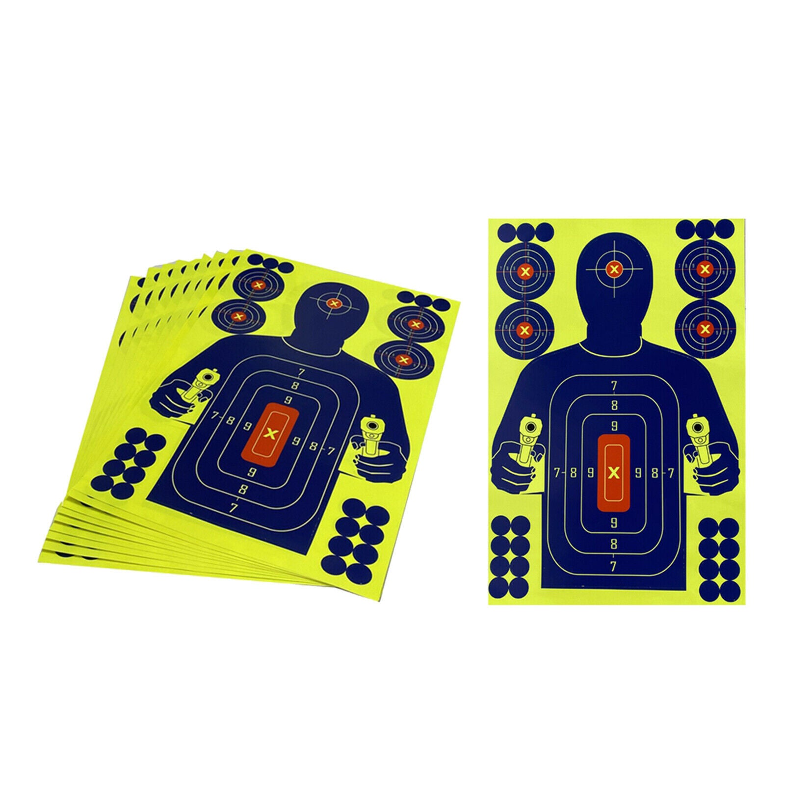 10 pcs Self-Adhesive Paper Shooting Reactive Target Splatter Hunting 12x18''