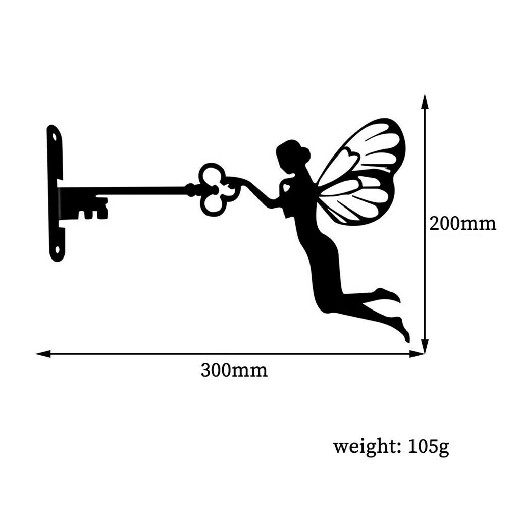 Outdoor Garden Decor Metal Fairy Silhouette Statue for Home Decor Tree Wall