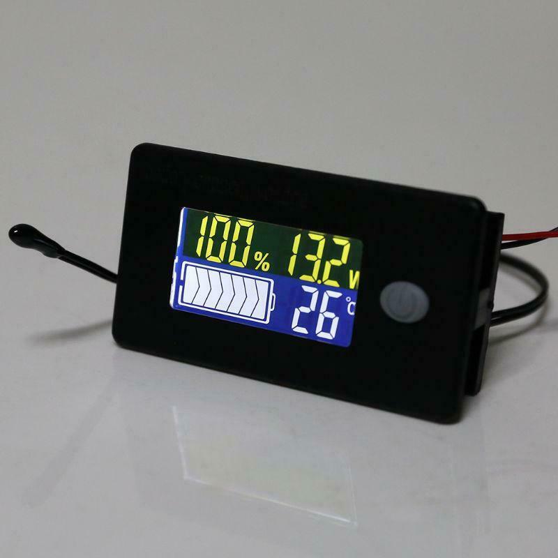 DC 10V~100V Li-ion Lifepo4 Lead acid Battery Capacity Indicator with Alarm Temp