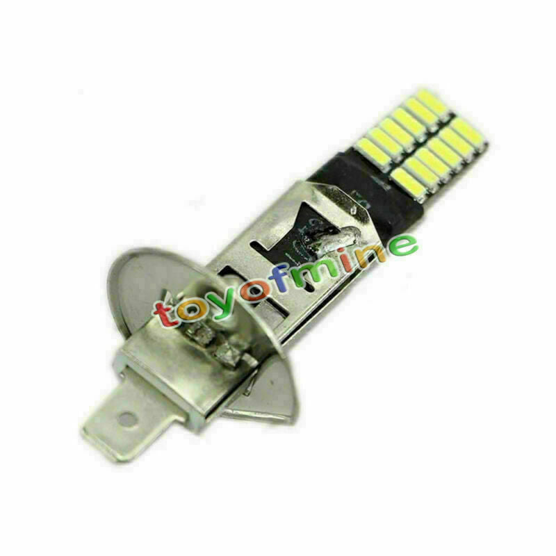 6500K HID Xenon White 24-SMD H1 LED Replacement Bulbs For Fog Lights Driving DRL