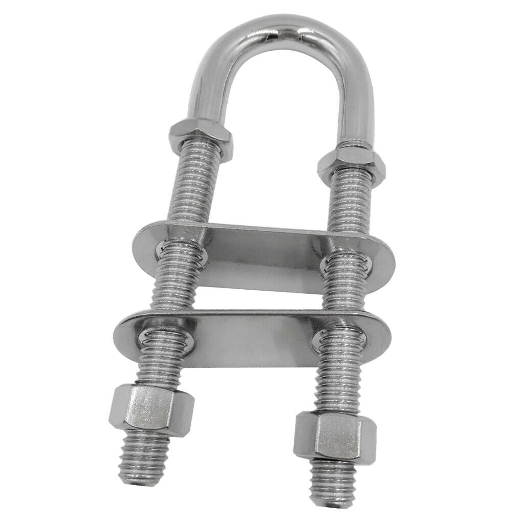 Stainless Steel Boat Rigging Stern Bow Eye Tie Down U Bolt (3/8-Inch)