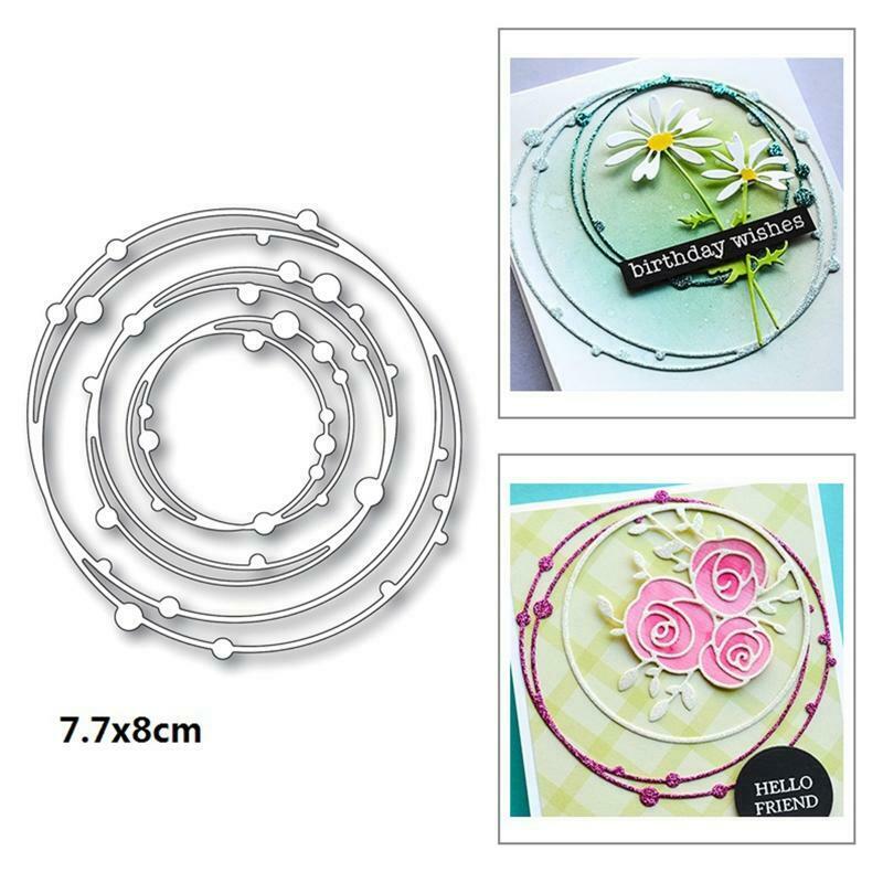 Circle Metal Cutting Dies Stencil Scrapbooking DIY Album Stamp Paper Card Emboss