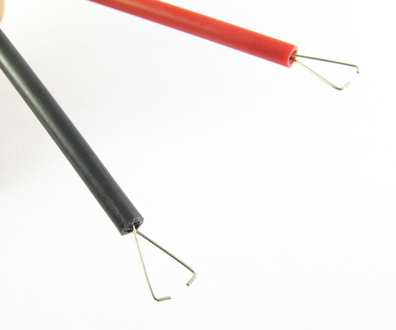 1 pair 1000V 10A Spring Loaded Push Open Clip Hook on Meter Test Probes 12-0002
