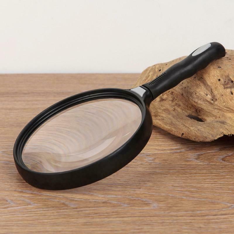 130mm Large Lens Handheld Magnifier 2.5X Reading Newspaper Map Magnifying Glass