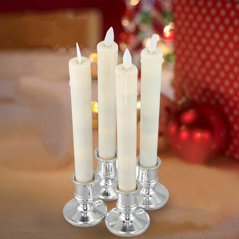 4Pcs Electric Led Candle Flameless Battery Flicke Candle Light Candlelight DinB9