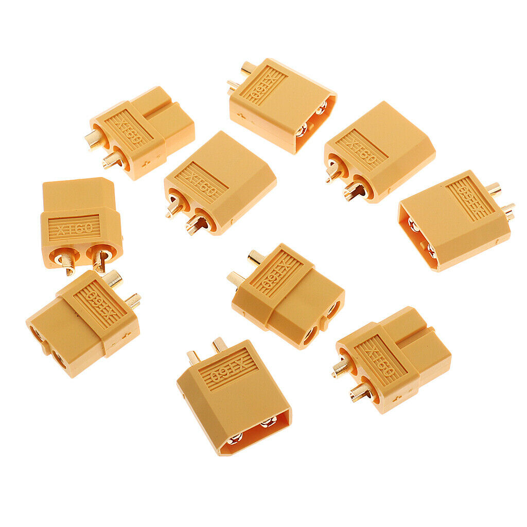 5 pairs of XT 60 male + female circular connector male connector for RC Lipo