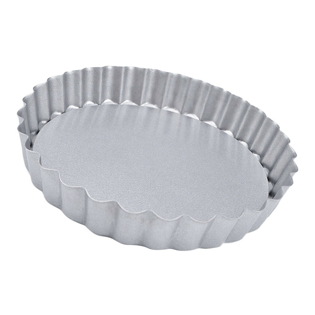 High Carbon Steel 4 inch Tin Quiche Tartlet Tart Pastries Mini Custard Pans