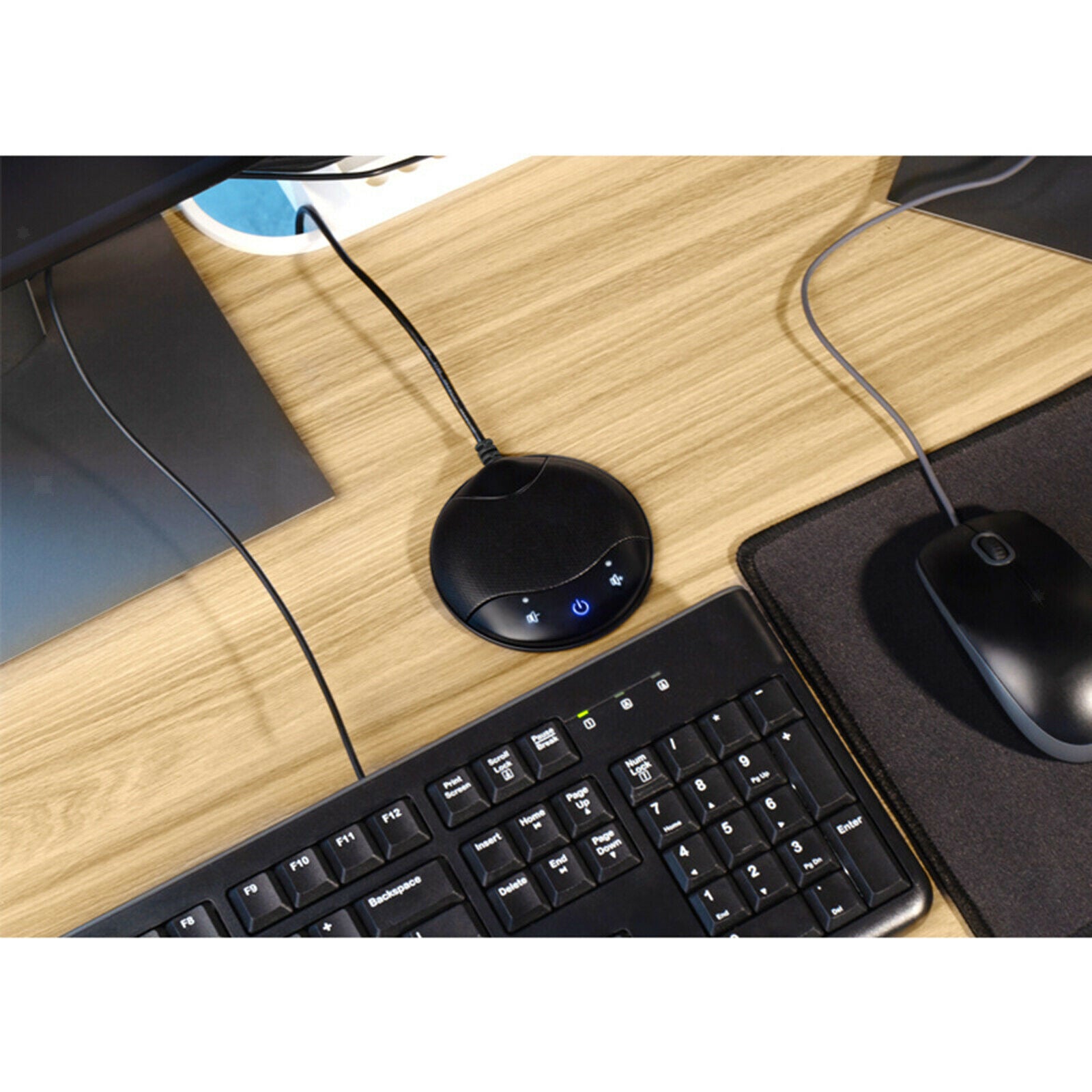 USB Conference Microphone 360Â° Pickup Computer Mic for Online Meeting Class
