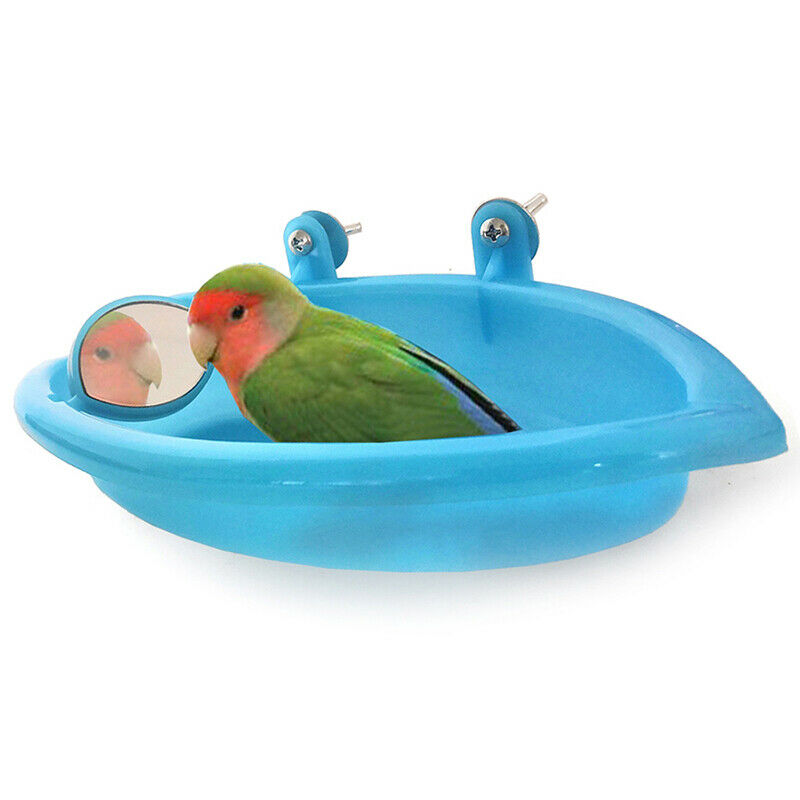 Bird Bathtub With Bird Mirror Small Oval Bird Bathtub Pet Cage Accessorie Lp Lt