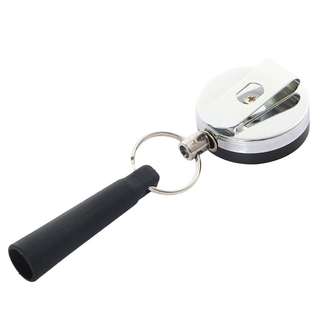 2X Retractable Anti-Lost Wire Pen/Pencil Holder Ring Reel Buckle with Belt Clip