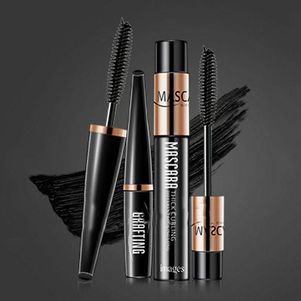 2Pcs/set DDK 4D Silk Fiber Lash Eyelashes Long Extension Waterproof Mascara
