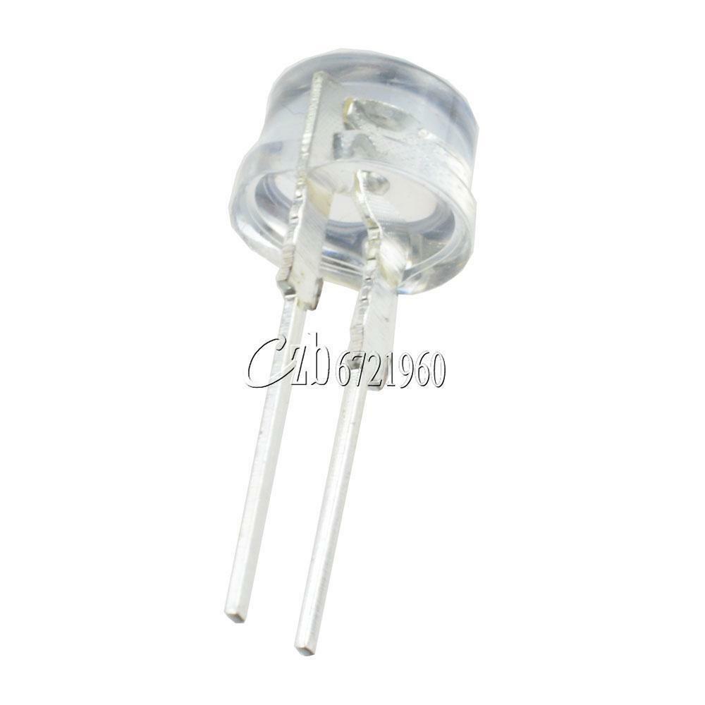 10PCS 8mm 0.5W Straw hat white LED High-Power Emitting Diode Light