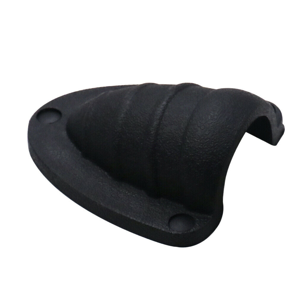 2x Universal New Black Marine Boat Assembly Clamshell Vent Wire Hose Cover