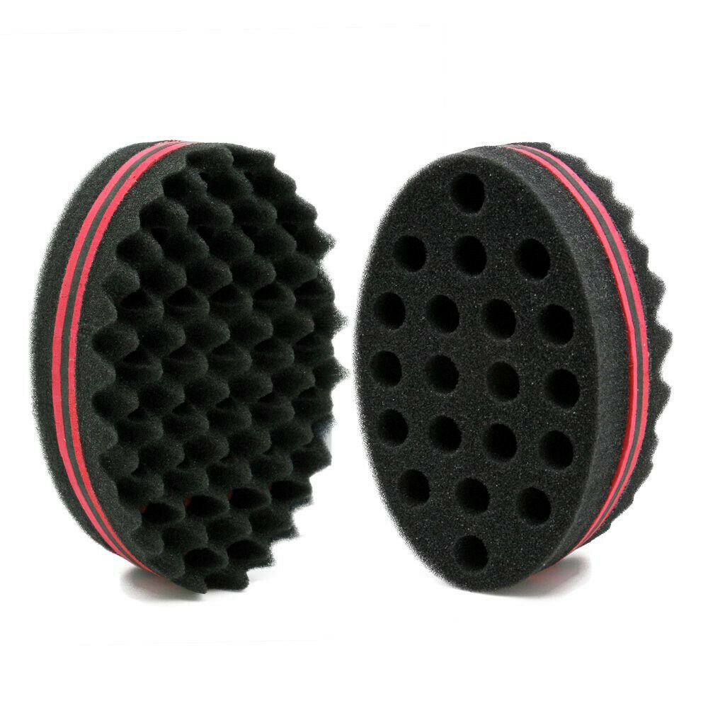 Double Side Wave Hair Brush Sponge For Curly Hair Style DIY Tool Accessories AU