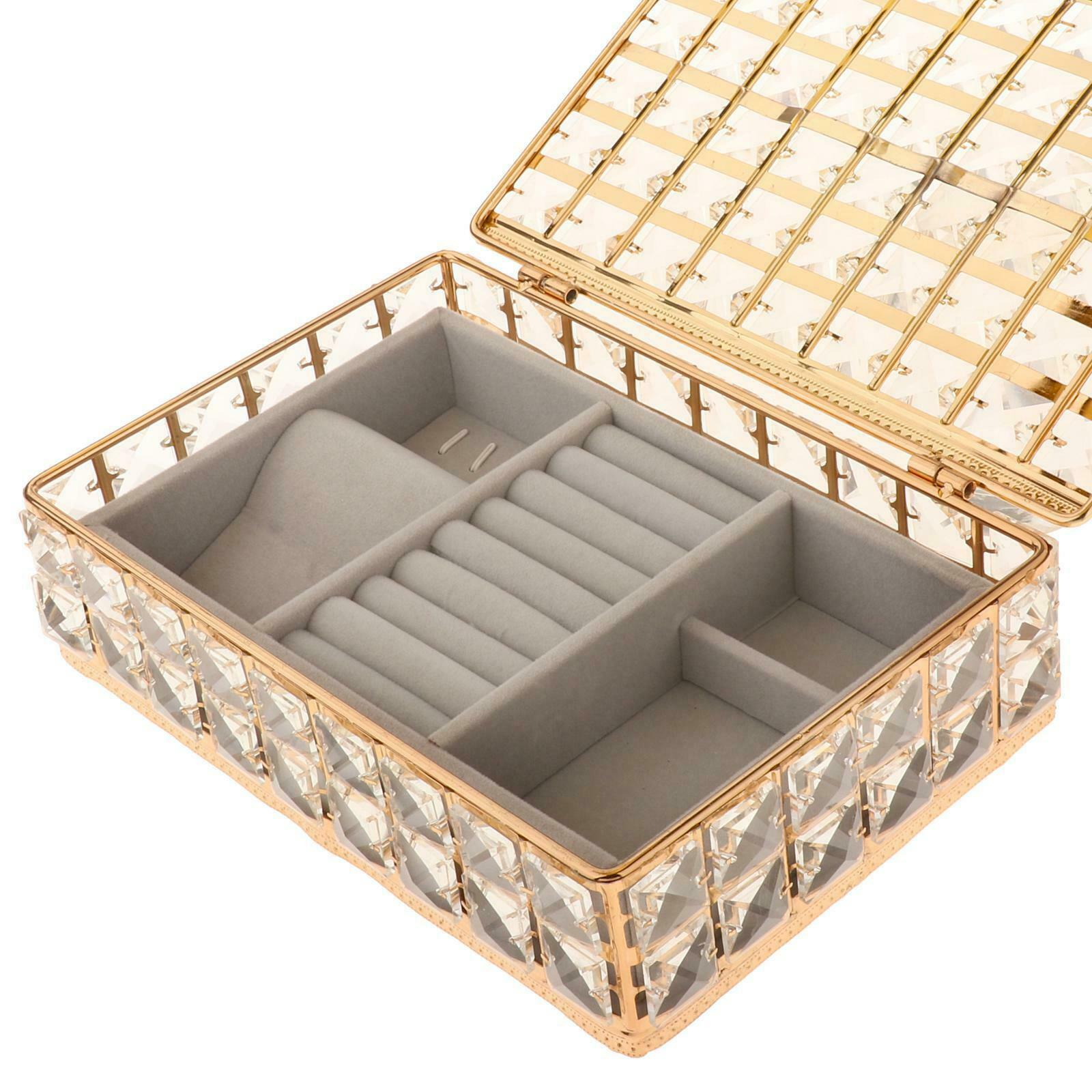 Portable Earring Ring Jewelry Display Storage Box Bracelets Organizer Case