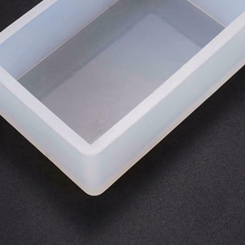 DIY Crystal Epoxy Glue Mold Rectangular Box Crafts Desktop Decorations Silicone