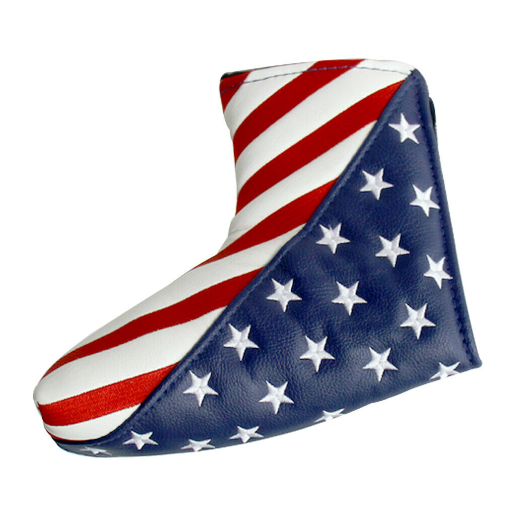 Waterproof Club Headcover PU Leather USA Covers Head Cover Protector Sleeve