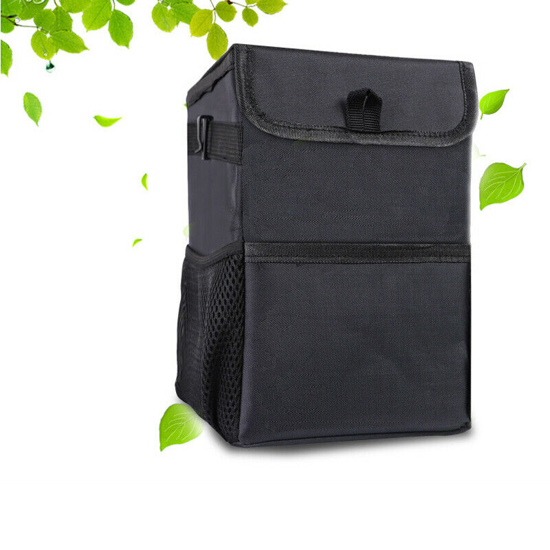 Portable Car SUV RV Vehicles Trash Can Garbage Bin Bag Organizer Waterproof 5.4L