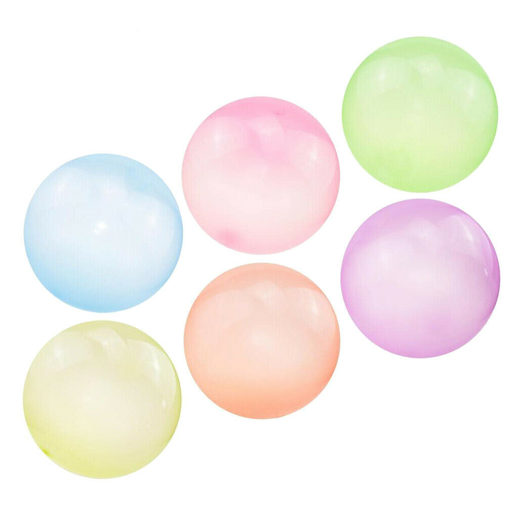 6pcs Bubble Ball Soft Balloon Funny Amazing Balls Beach Decor Kids Game Toys