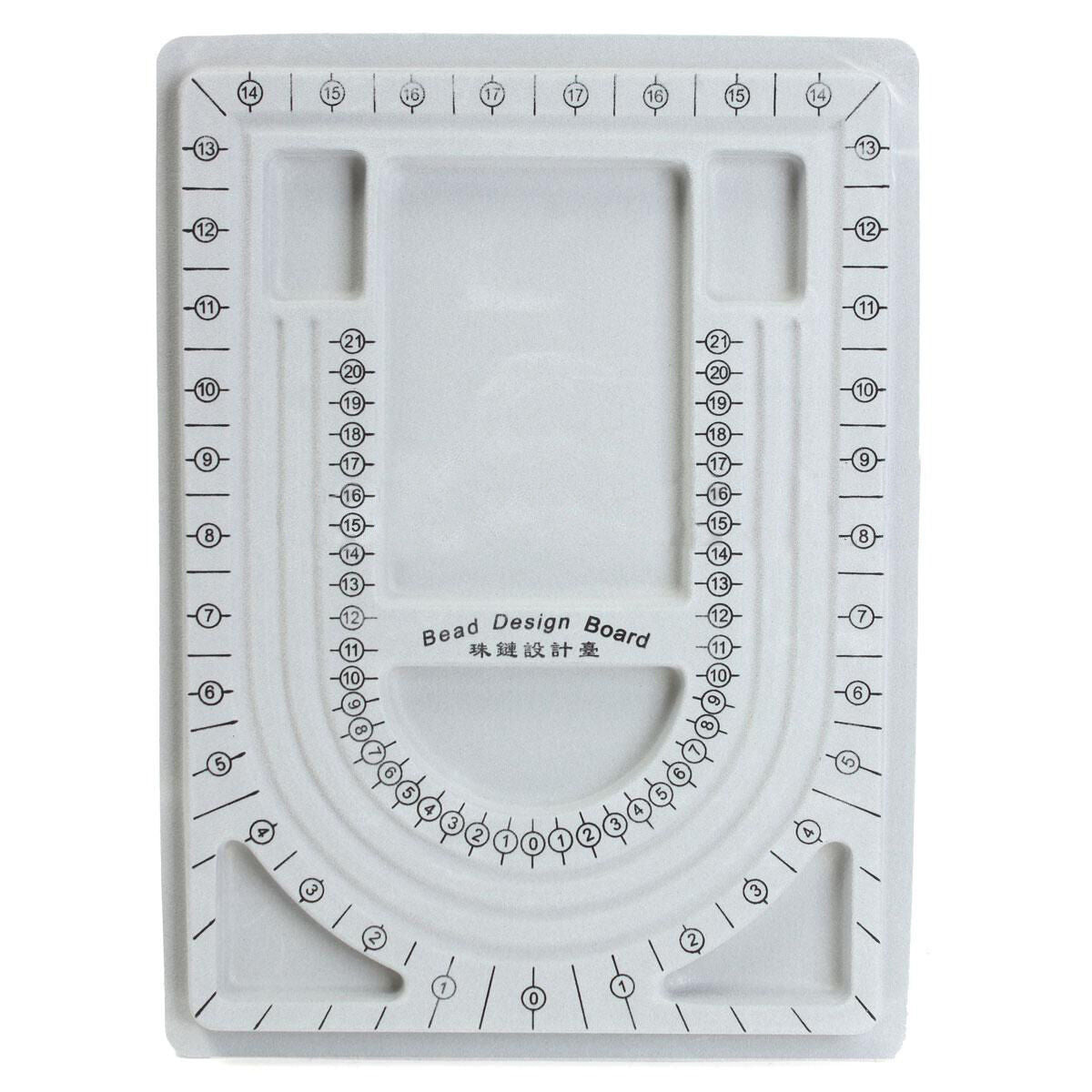 Flocked Bead Design Board Beading Organiser Tray Jewelry Tool 24x32x1.5cm