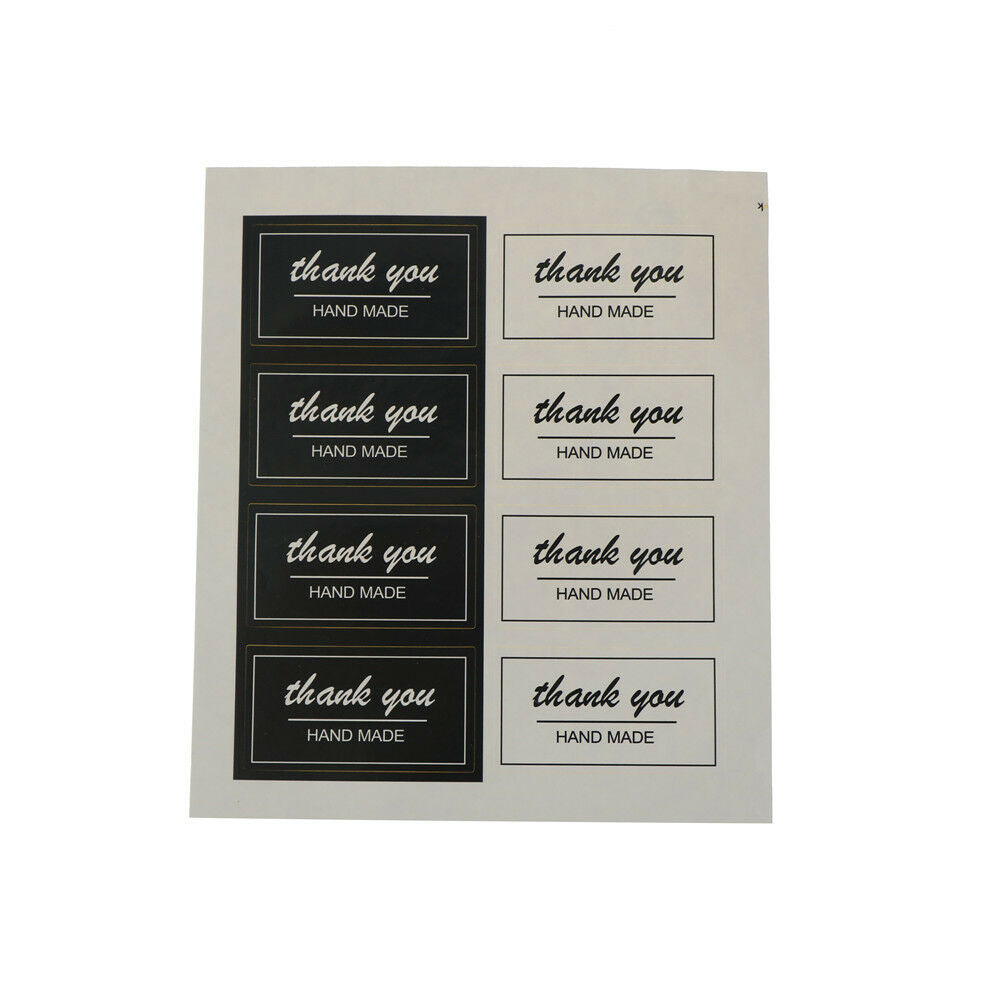 80pcs/set Thank You Kraft paper Stickers Wrapping Gift Bags Sealing Stick.l8