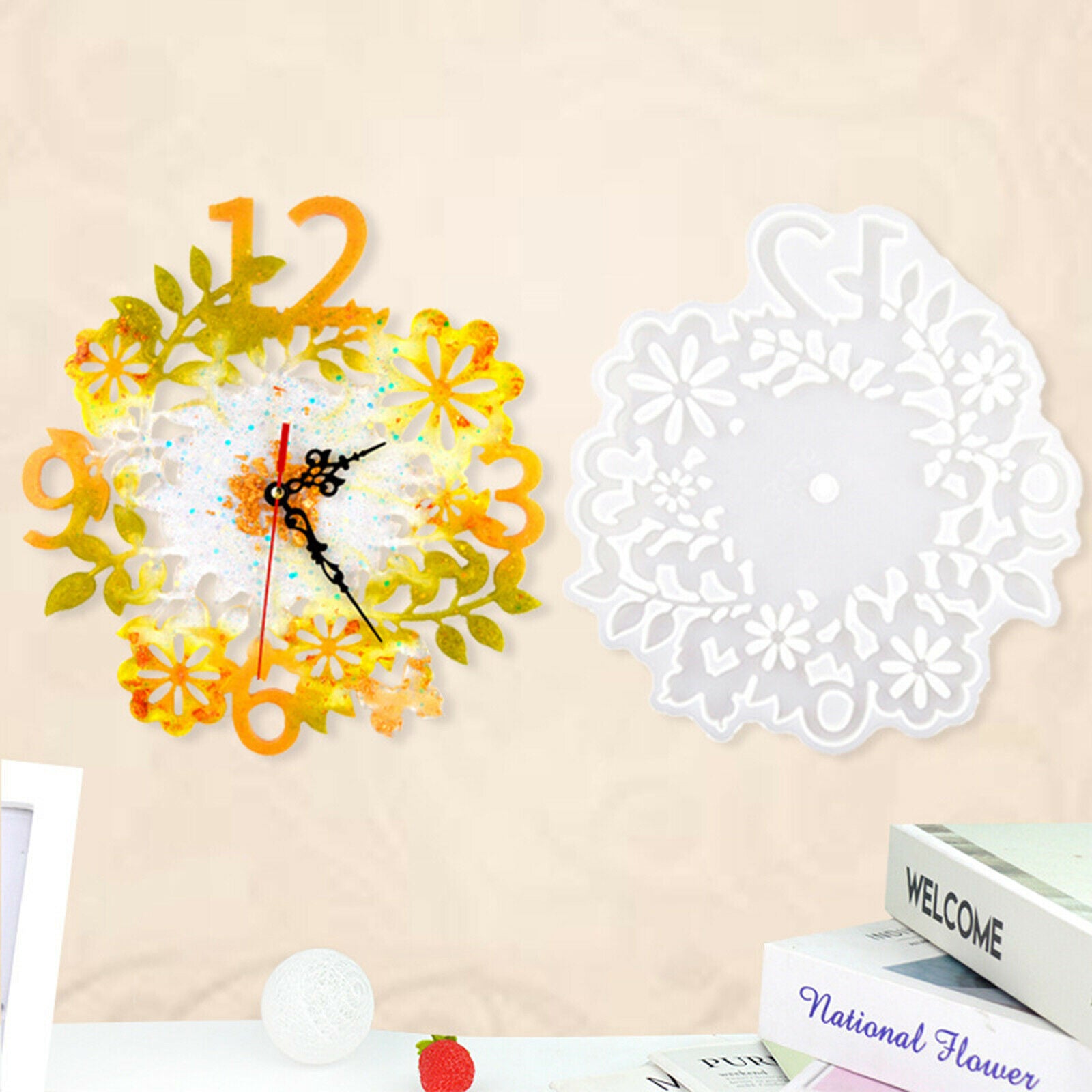 Silicone Clock Mold Handmade DIY Epoxy Molds for Jewelry Home Ornaments