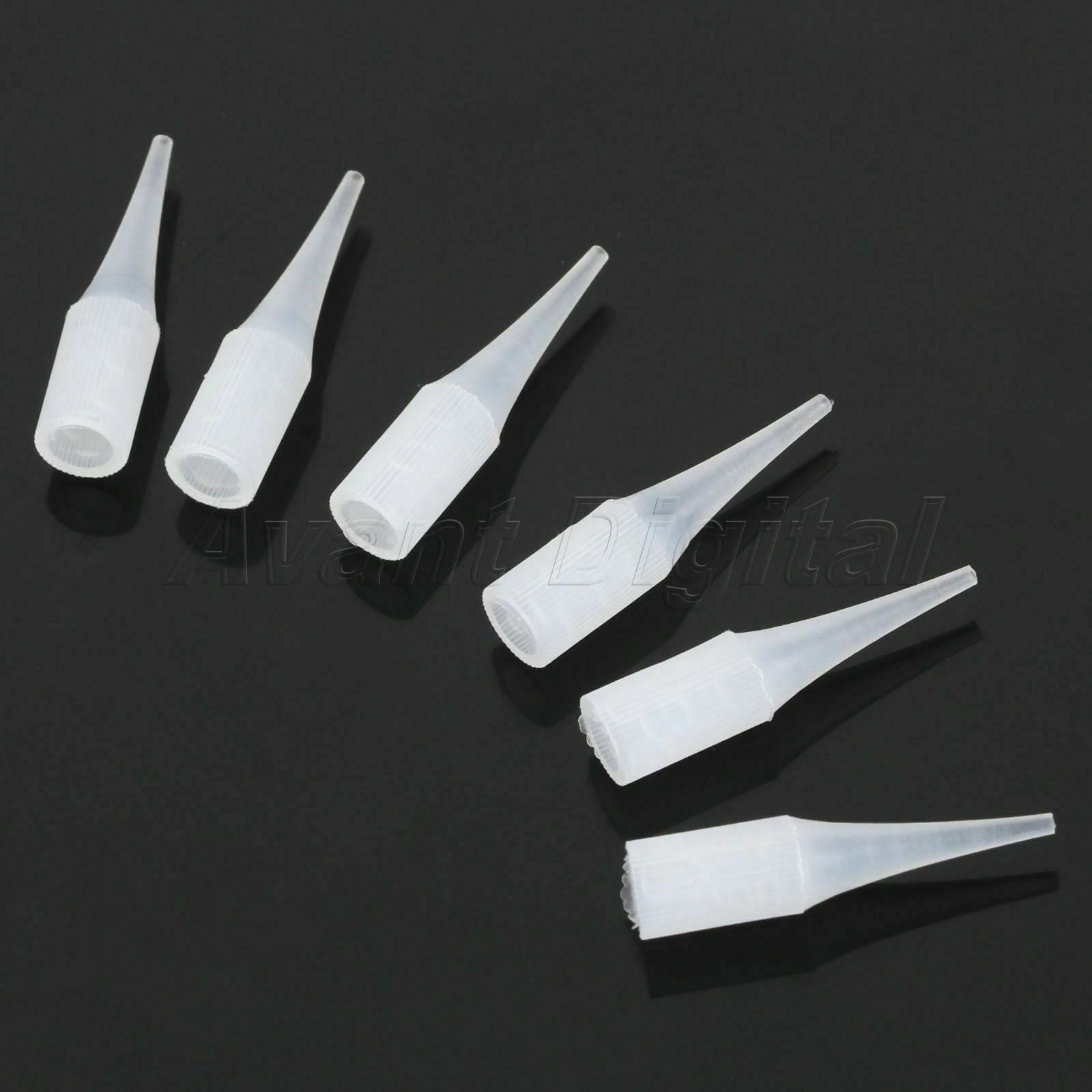 50pcs Mouth 3R Sterile Disposable Tattoo Nozzle Tips Needle Tube Machine Supply