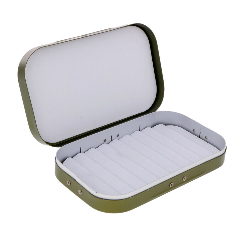 2x Durable Fly Fishing Box Dry Fly Box Flies Lure Baits Box Jigs Box Cases