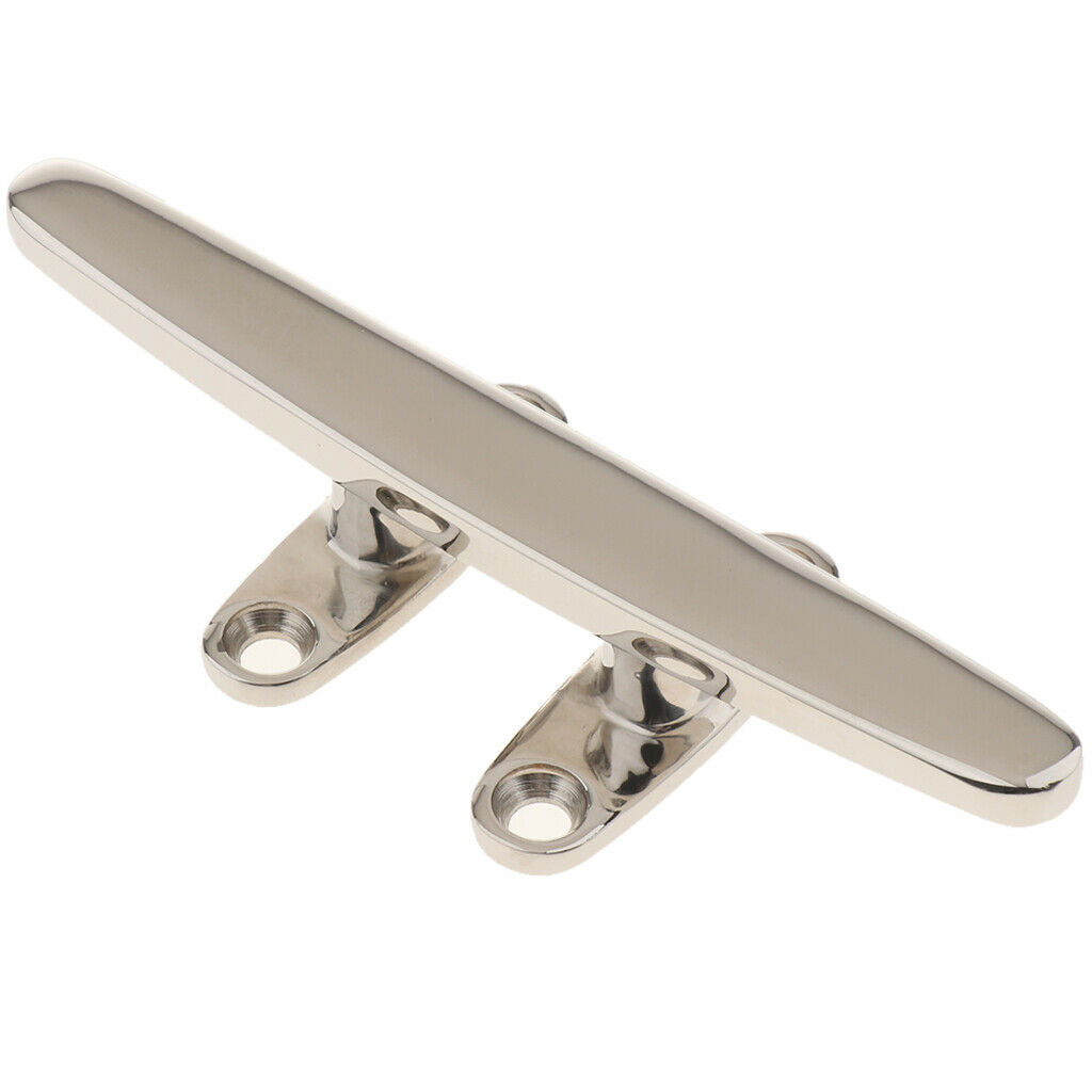 Marine 316 Stainless Steel Heavy Duty Hollow Base Boat Cleat 6"