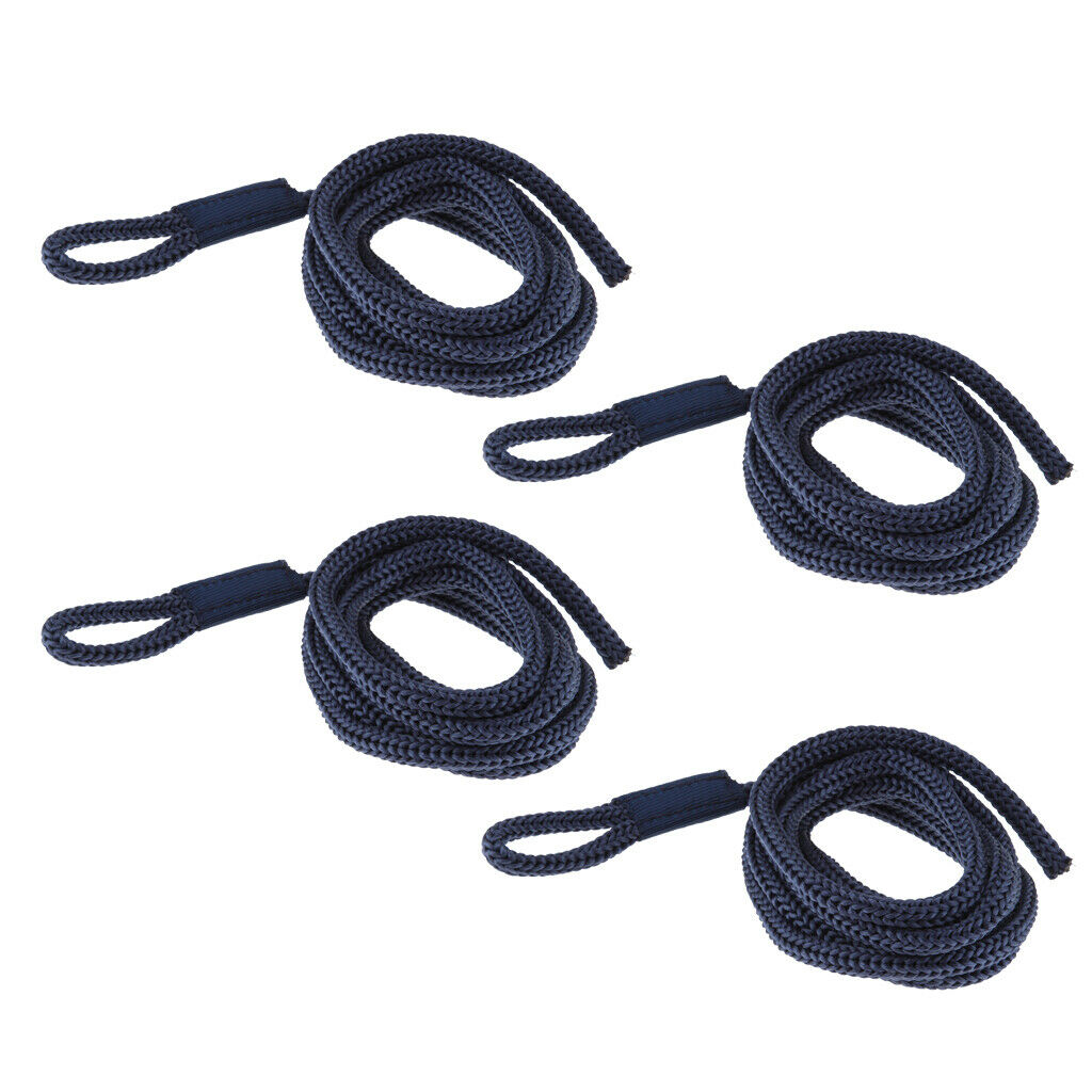 4Pcs Premium Boat Fender Lines Bumper Whips Rope Docking Marine Essentials